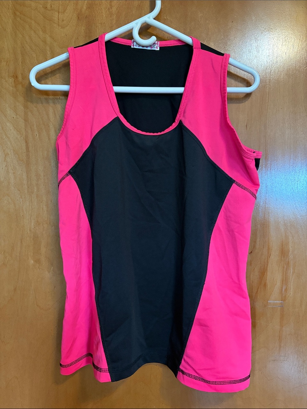 Love Nation Black and Hot Pink Racerback Tank Top - Size 3XL